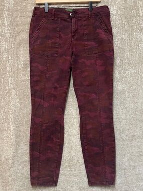 Anthropologie Women's Red Camo Pants - Size (29)